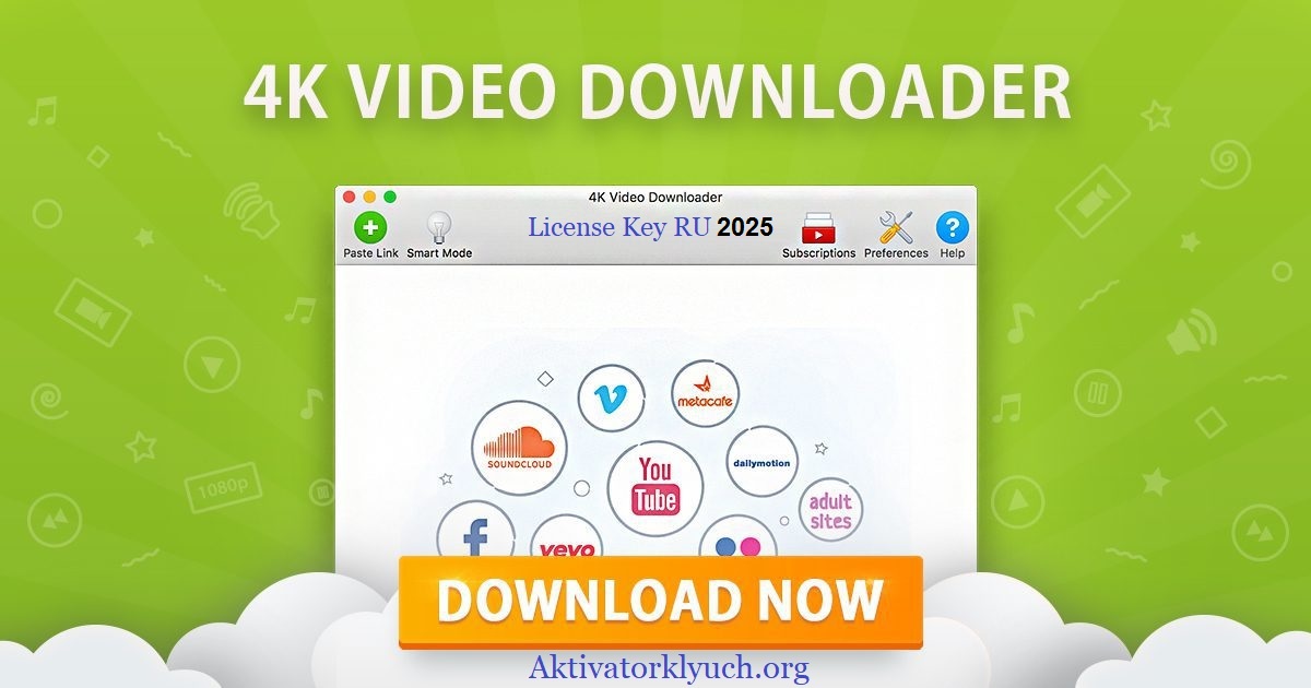 4K Video Downloader трескаться С Лицензионный ключ