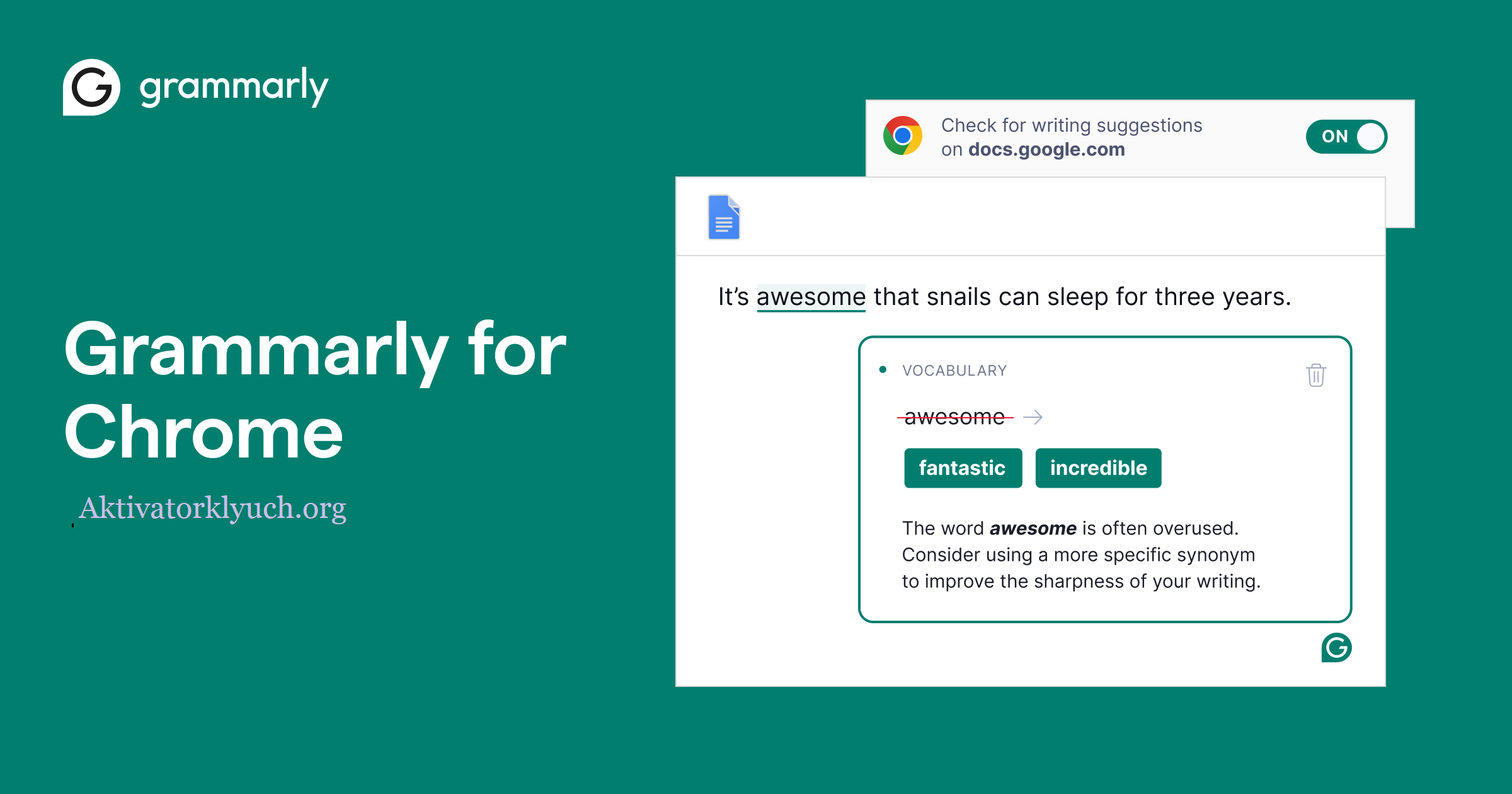 Grammarly For Chrome